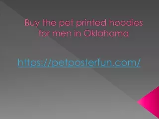 pet printed hoodies for men