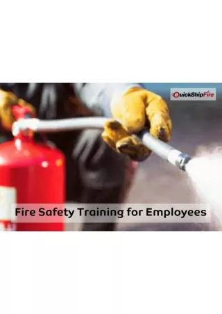 Fire Safety Training for Employees