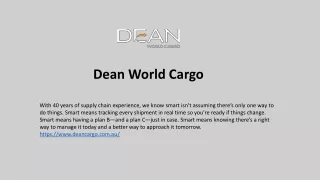 dean world cargo