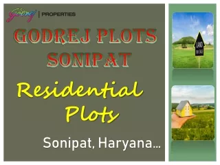 Godrej Plots Sonipat | All Sizes Residential Plots in Sonipat, Haryana