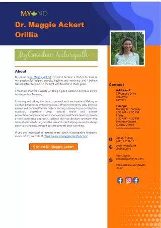 dr maggie ackert orillia