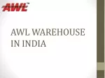 Best Warehousing Company in India Offered By AWL - slide 1