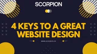 4 Keys to a Great Website Design