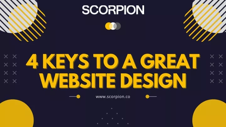 4 keys to a great 4 keys to a great website