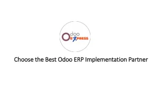 Choose the Best Odoo ERP Implementation Partner