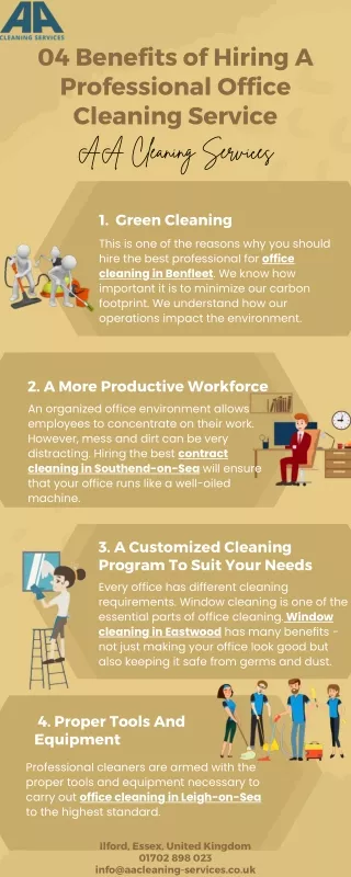 04 Benefits of Hiring A Professional Office Cleaning Service