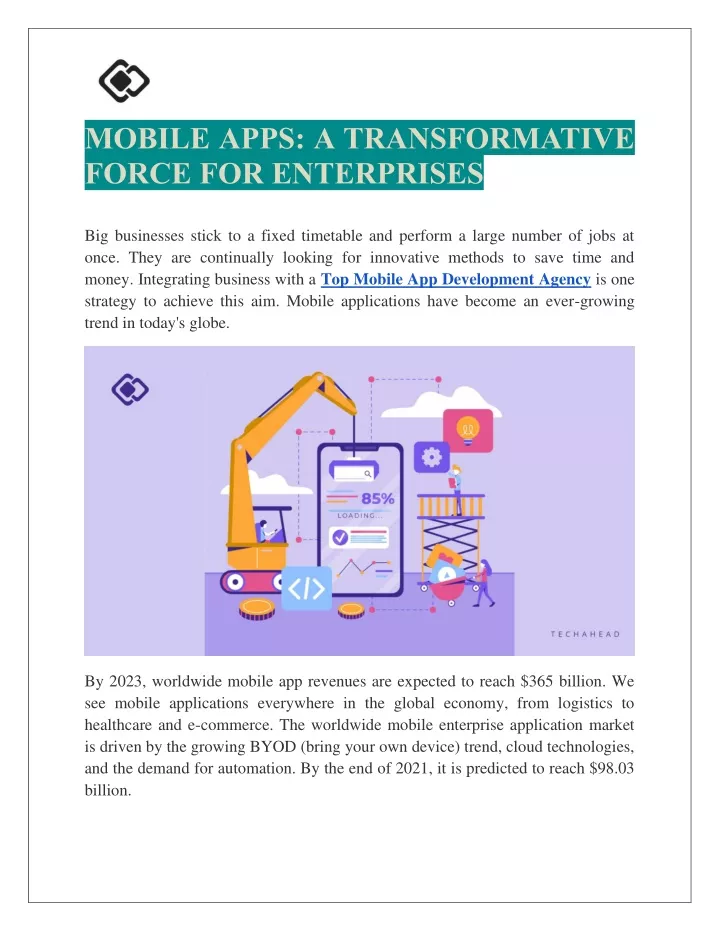 mobile apps a transformative force for enterprises