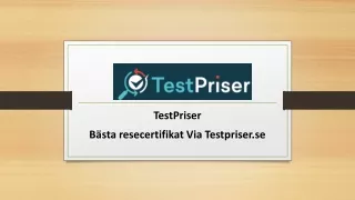testpriser b sta resecertifikat via testpriser se