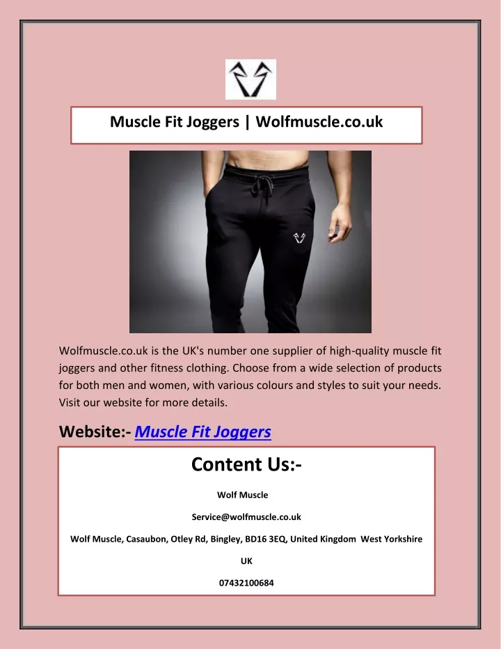 muscle fit joggers wolfmuscle co uk
