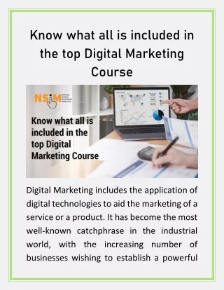 know what all is included in the top digital