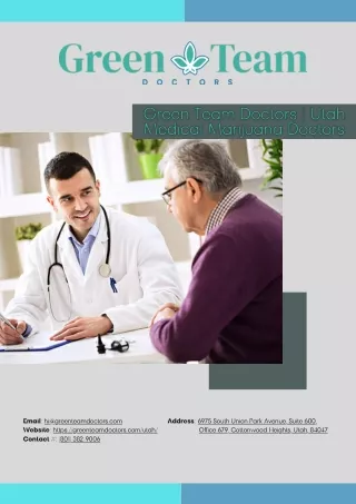 Green Team Doctors | Utah Medical Marijuana Doctors