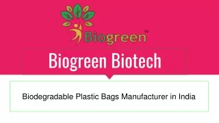 Biodegradable packaging materials