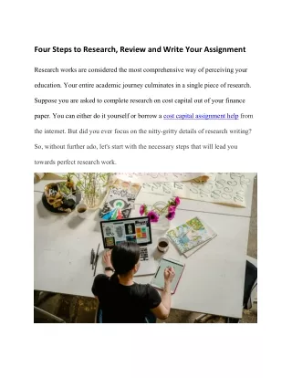 Four Steps to Research, Review and Write Your Assignment