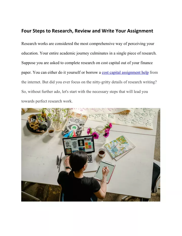four steps to research review and write your
