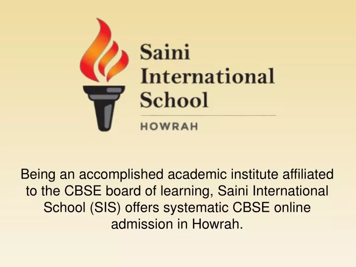 being an accomplished academic institute