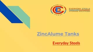 zincalume tanks