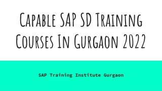 capable sap sd training courses in gurgaon 2022