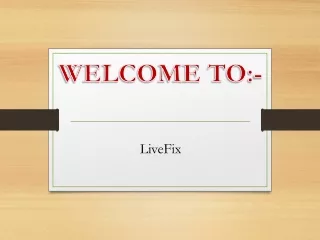 welcome to