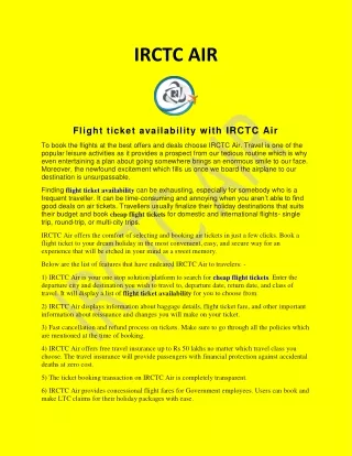 irctc air