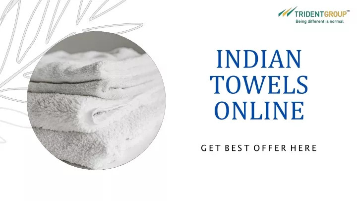 indian towels online