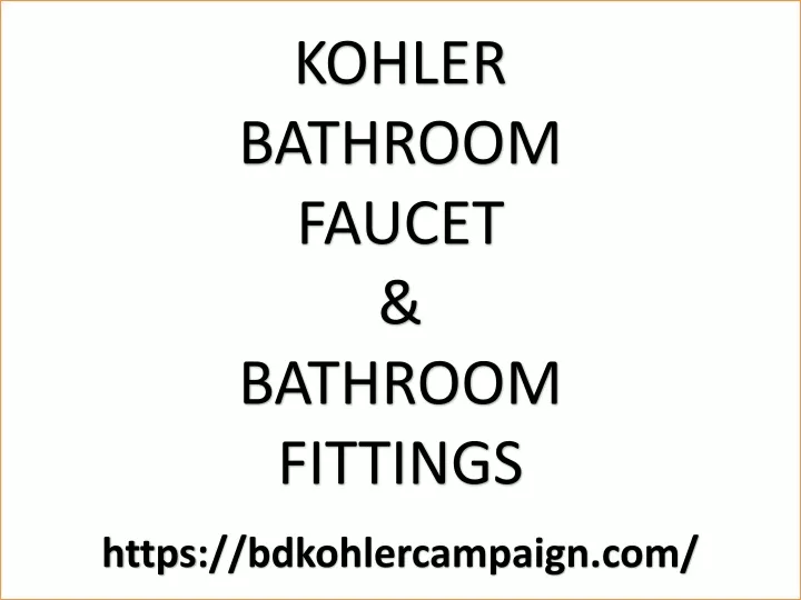 kohler bathroom faucet bathroom fittings
