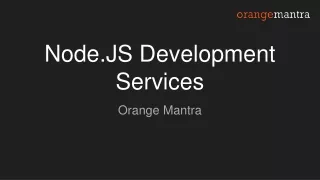 node js development services