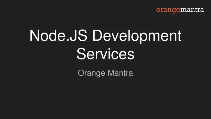 node js development services