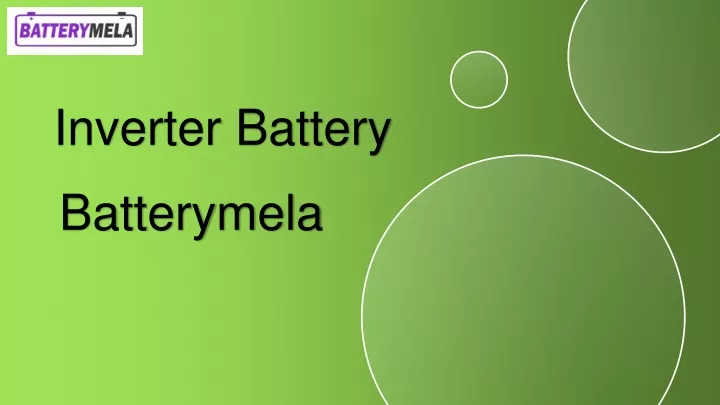 inverter battery