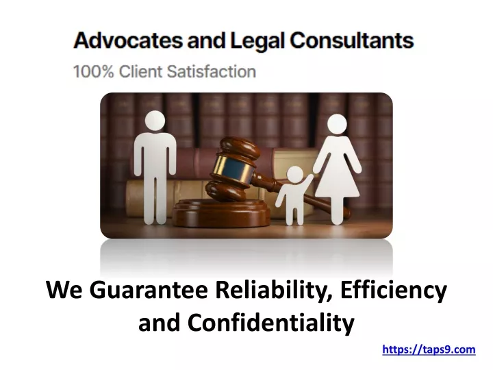we guarantee reliability efficiency and confidentiality