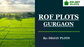ROF Plots Sector 95, Gurgaon  | Call  91 9643000063