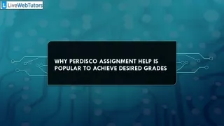 why perdisco assignment help is popular to achieve desired grades