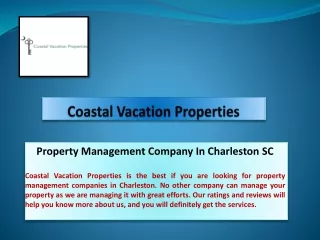 Best Property Management Company In Charleston SC