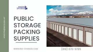 Public Storage Packing Supplies