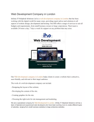 web development company in london