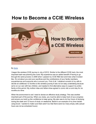 how to become a ccie wireless