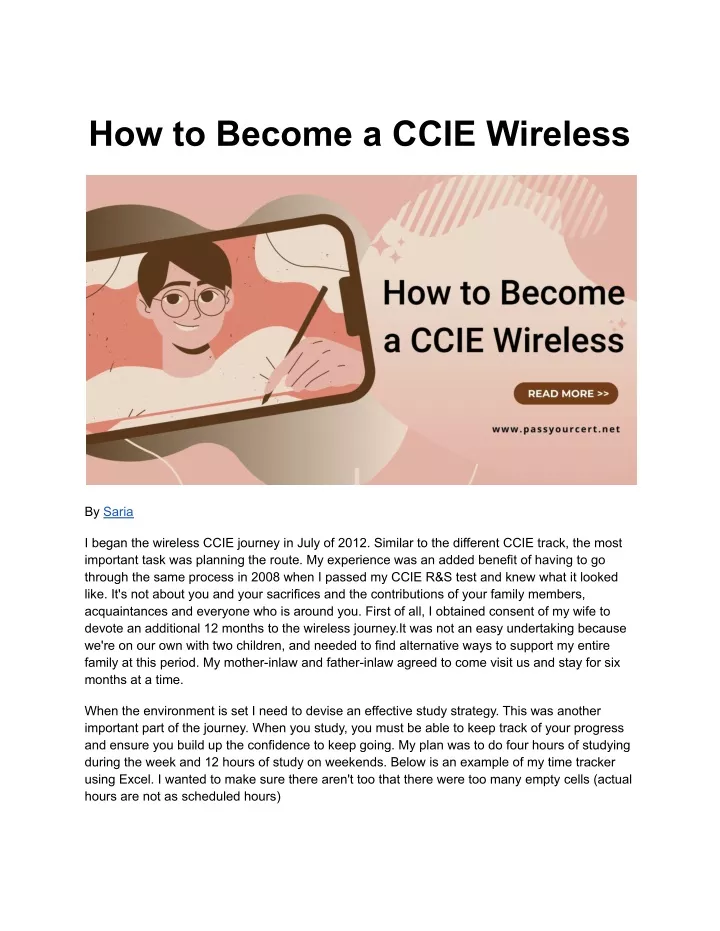 how to become a ccie wireless