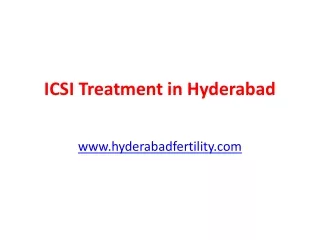 ICSI Treatment in Hyderabad