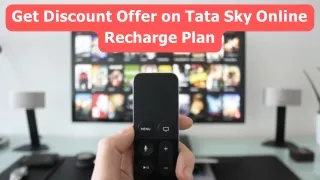 Get Discount Offer on Tata Sky Online Recharge Plan