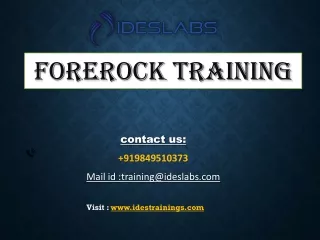 forerock training