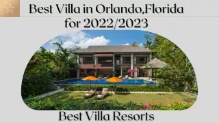 Best Villa in Orlando,Florida for 2022