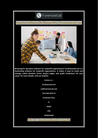 donation software for nonprofits fundraisecall com