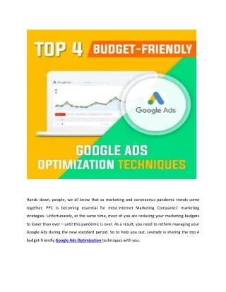 Google Ads optimization techniques