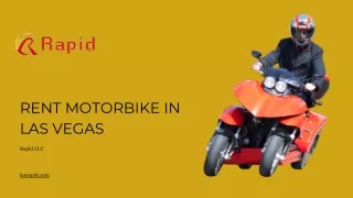 Rent Motorbike in Las Vegas - Rapid LLC