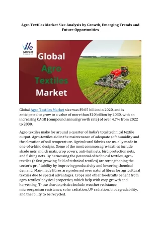 agro textiles market size analysis by growth