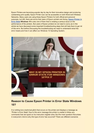epson printers are becoming popular
