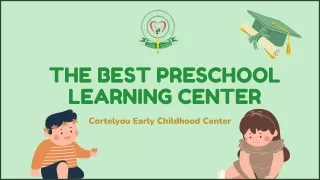 The Best Preschool Learning Center