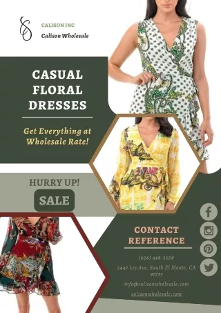 Stay Stylish and Classy With Casual Floral Dress This Spring!