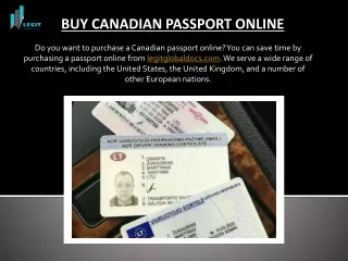 Buy UK Passport Online