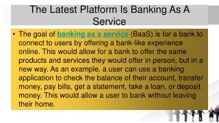 Banking As A Service In Easiest Manner