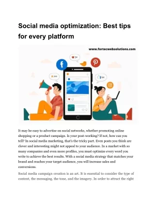 Social media optimization_ Best tips for every platform